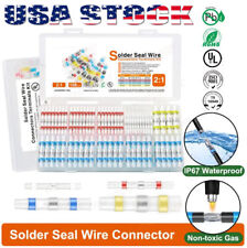 200100x Solder Seal Sleeve Heat Shrink Butt Wire Connectors Terminal Waterproof
