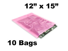 10x Anti-static Bags 12 X 15 2 Mil Large Pink Poly Bag Open Ended Motherboard