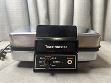 Toastmaster Reversible Waffle Maker Grill Griddle Square Chrome Model 270