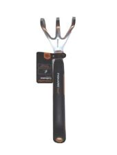Fisker Xact 3 Tine Stainless Steel Hand Cultivator Rubber Handle Brand New