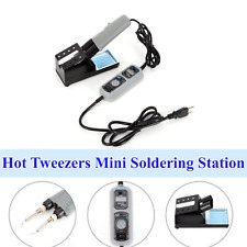 Wep 938d Desoldering Hot Tweezers Mini Soldering Station Portable For Bga Smd