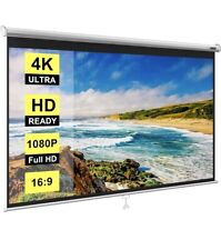 Vivohome 80 Inch Manual Pull Down Projector Screen