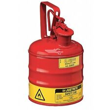 Justrite 10301 1 Gal. Red Steel Type I Safety Can For Flammables