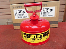 Justrite 1 Gallon Type 1 Safety Gas Can Red Brand New 7110100