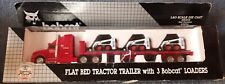 Melroe 150 Scale Diecast Bobcat Flat Bed Tractor Trailer W 3 753 Skidsteers
