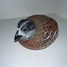 Vintage American Wildlife Collection Signed Bobwhite Quail Figurine 1985 7 In