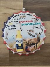 Funny Fishing Problem Corona Extra Beer Bottle Cap Metal Sign Man Cave Bar Decor