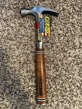 Estwing E20s Straight Claw Leather Grip Handle Hammer 20 Oz Usa
