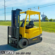 Hyster J60 Sit Down 4 Wheel Pneumatic Electric Forklifts 3 Stage 181 Low Hours