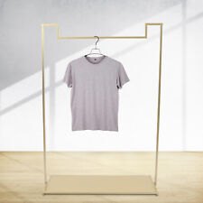 Gold Clothing Rack Metal Standing Garment Rack Clothes Display Stand Boutique