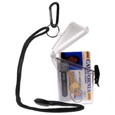 Witz See It Safe Clear Waterproof Id Badge Card Holder Case W Lanyard Clip
