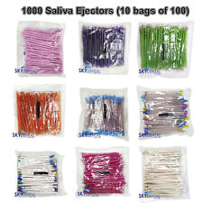 1000 Saliva Ejectors Dental Suction Ejector Made In Italy 10 Bags Of 100