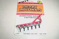 International 6 Bottom Plow 164 Ertl Nip Vintage Farm Toy