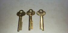 3 Ilco 1052a Key Blanks For Diebold Safe Deposit Box Lot Of 3 Keys