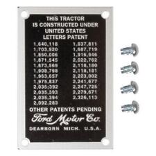 Plate Fits Ford 9n 9-n Tractor