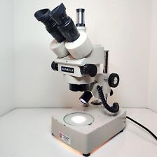 Meiji Techno Emz-5tr Trinocular Zoom Stereo Microscope Swf2ox Eyes Stand 496