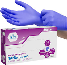 Nitrile Medical Exam Gloves - Disposable Powder Latex-free Surgical Gloves For