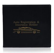 Auto Registration Insurance Holder Wallet - Keep Car Truck Documents Organized