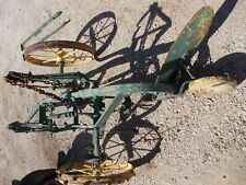 Oliver Moline 2 Bottom Steel Wheel Pull Type Plow Painted Yellow Green