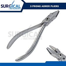 3 Prong Pliers Orthodontic Dental Instruments Stainless Steel German Grade