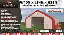 Double Truss Storage Shelter-w40xl64xh23 Heavy Duty 22oz Pvc Fabric Building