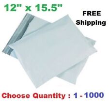 1-1000 Poly Mailers Shipping Envelopes Self Sealing Plastic Mailing Bags 12x15.