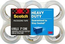 Scotch Heavy Duty Shipping Tape 6 Rollspack 1.88 X 54.6 Yds Clear 38506