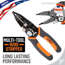 Cable Wire Stripper Cutter Crimper Multifunctional Tool Pliers Screws Cutter 8