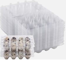 200 Pcs Quail Egg Cartons 12 Cell 3x4  Secure Snap Close Fast Shipping