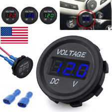 1224v Led Digital Voltmeter Car Marine Motorcycle Voltage Meter Battery Gauge