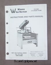 Winona Van Norman Ch-1000 Cylinder Hone Manual