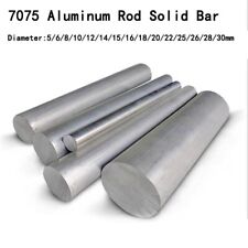 Length 500mm 7075 Aluminum Rod Solid Bar Hard Round Rod Metal Dia 5mm 6mm-30mm
