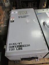 Asco Series 300 Automatic Transfer Switch A300220061xc 200a 240v 3r12 Enc. Used
