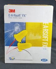 3m E-a-rsoft Fx Corded Ear Plugs - Nrr 33 Db Ppe. 312-1260.  Free Shipping