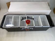 Jim Beam Condiment Tray Bar Caddy Compartments Garnish Station Fruit
