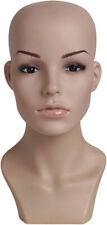 Female Plastic Mannequin Flesh Tone Head Height 13 Head 21 Wigs Hats Scarves