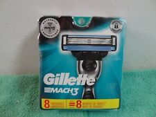 New Gillette Mach3 Razor Blade Refills 8 Cartridges