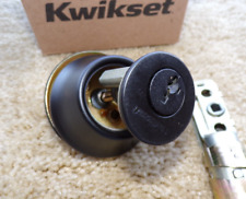 Kwikset Deadbolt Door Lock Single Cylinder Matte Black 96600 743 Ms