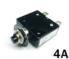 New 4 Amp Push Button Thermal Circuit Breaker 12-50v Dc 125-250v Volt Ac 4a