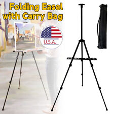 Adjustable Folding Tripod Flip Chart Easel White Board Display Stand With Bag Us