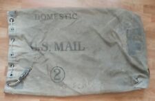 Vintage 1960s Domestic Us Mail 2 10-61 Sack Heavy Canvas Bag 36 X 24 Postal