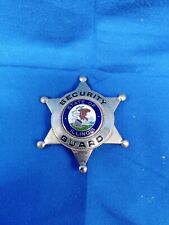 Vintage Security Guard Badge State Of Illinois