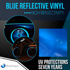 Reflective Vinyl Adhesive Sign Plotter High Reflectivity 12x 5 Feet Blue