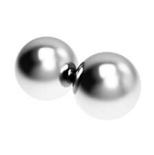 58 Inch Neodymium Rare Earth Sphere Magnets N48 2 Magnets