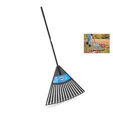 30-inch Lawn Rake With Poly Plastic Head Leaf Outdoor Garden Raking Tools Grass