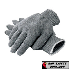 12 Pair 1 Dozen Gray String Knit Poly Cotton Work Gloves Pairs Grey Sm-l