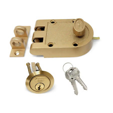 Bronze Lacquer High Security Single Cylinder Jimmy Proof Die Cast Deadbolt Lock