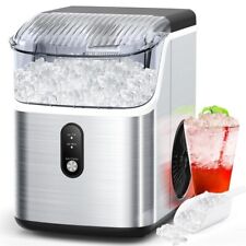 Nugget Ice Maker Countertop Soft Chewable Nugget Ice Cubes Machine One-