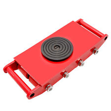 Machinery Mover Heavy Duty Cargo Trolley Casters Dolly Skate 360 Red 12t Pu