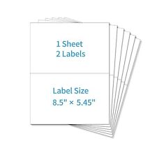 Mailing Shipping Labels Self Adhesive 8.5x5.5 1x2 58 3 13x4 4x2 3.5x5 Polysell